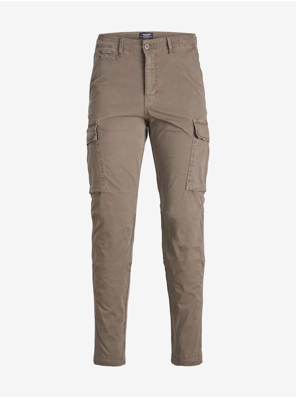 Jack & Jones Brown boys' trousers with pockets Jack & Jones Stace Tucker - Boys