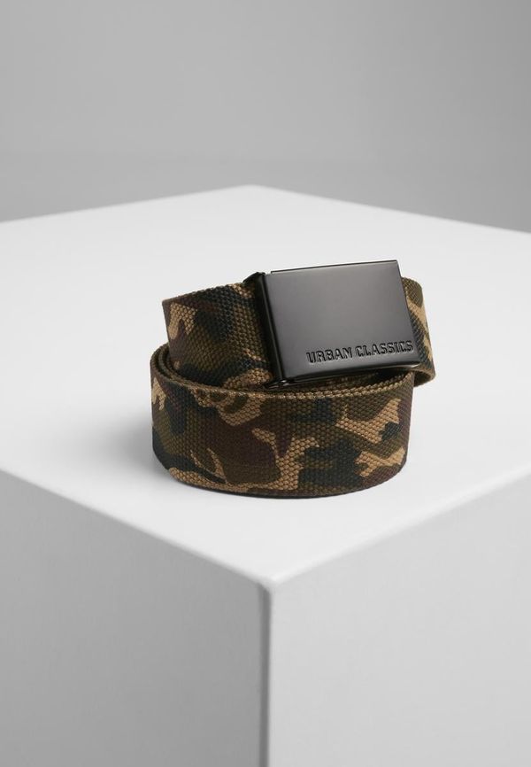 Urban Classics Accessoires Canvas belts woodcamo/blk