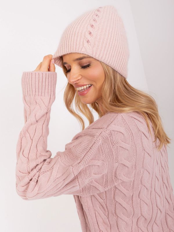 Wool Fashion Italia Cap-AT-CZ-2328.38P-Powder