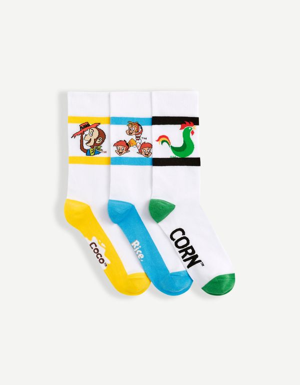 Celio Celio Kellogg's High Socks, 3 Pairs - Men