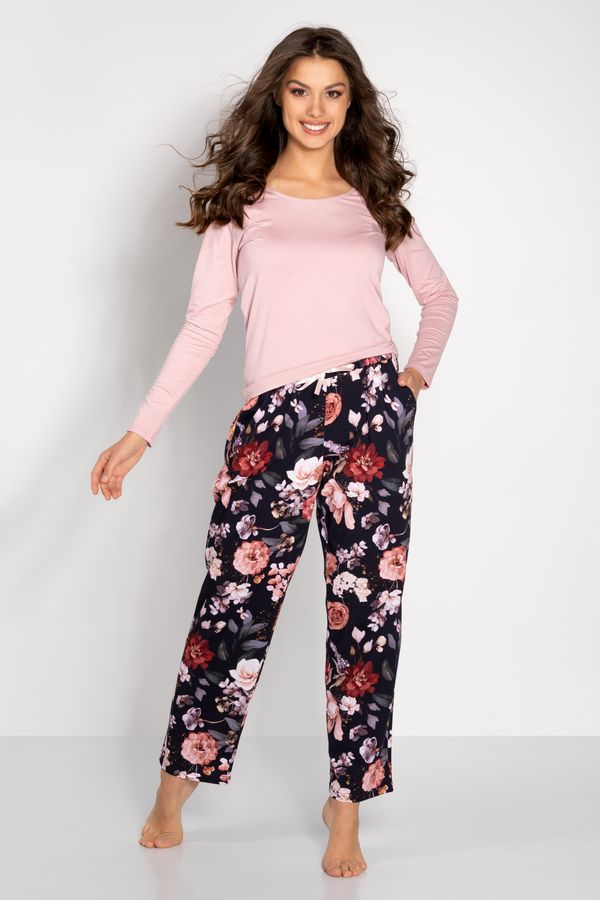 Momenti Per Me Chance Pink-Navy Pajamas