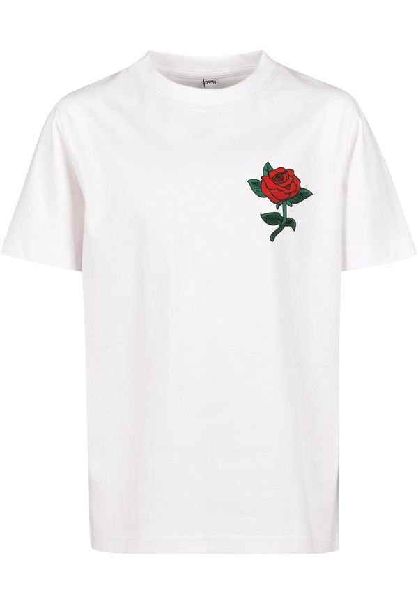 Mister Tee Children's pink T-shirt white