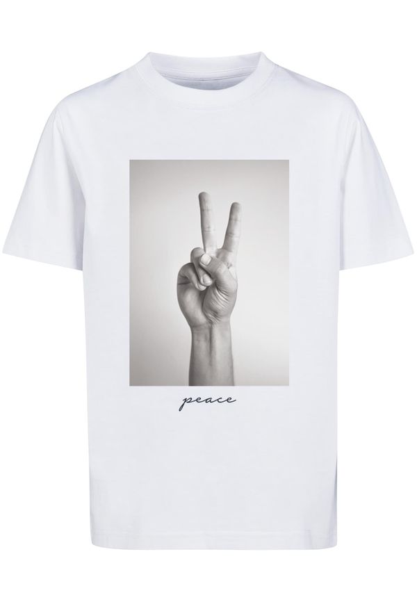 Mister Tee Children's T-shirt with peace sign white