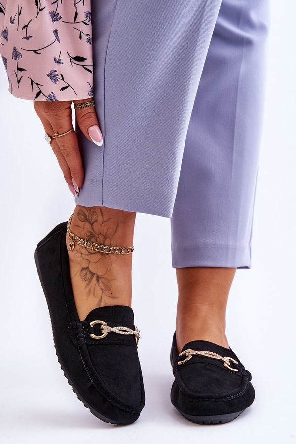 Kesi Classic Suede Moccasins with Black Amera