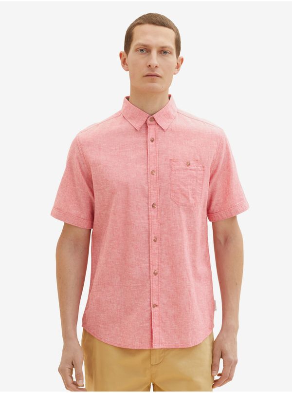 Tom Tailor Coral men's linen shirt Tom Tailor - Men's
