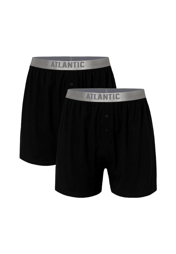 Atlantic Čovjek Pamučni bokseri Pima ATLANTIC - crni
