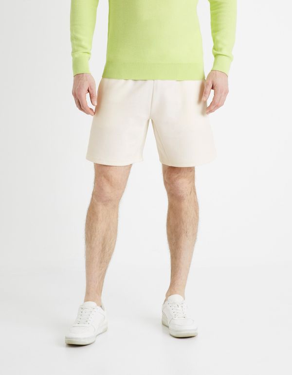 Celio Cream men's sweatpants Celio Donewshort