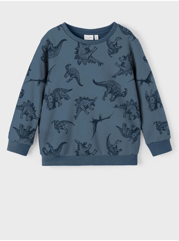 name it Dark blue boys' patterned sweatshirt name it Felix - Boys