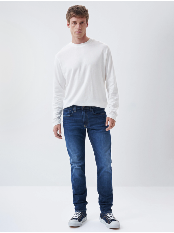 Salsa Jeans Dark Blue Mens Slim Fit Jeans - Men