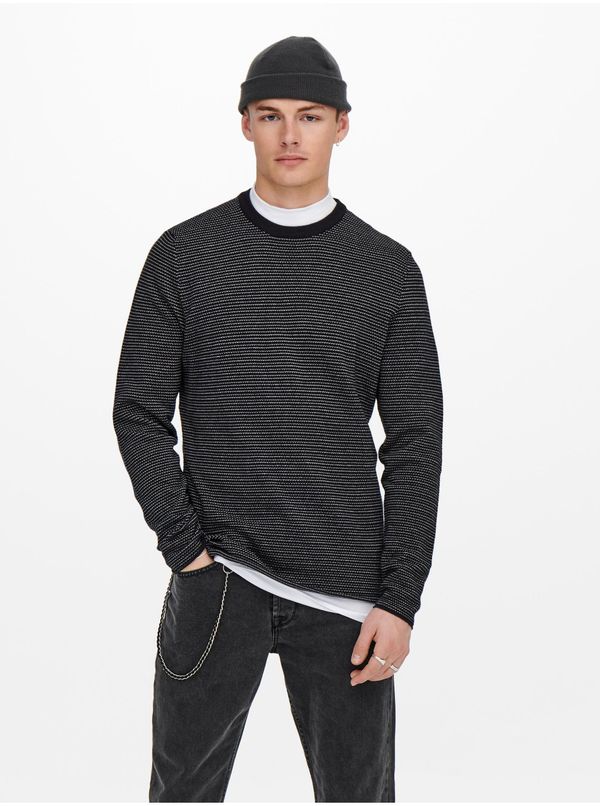 Only Dark blue ribbed sweater ONLY & SONS Niguel - Men's