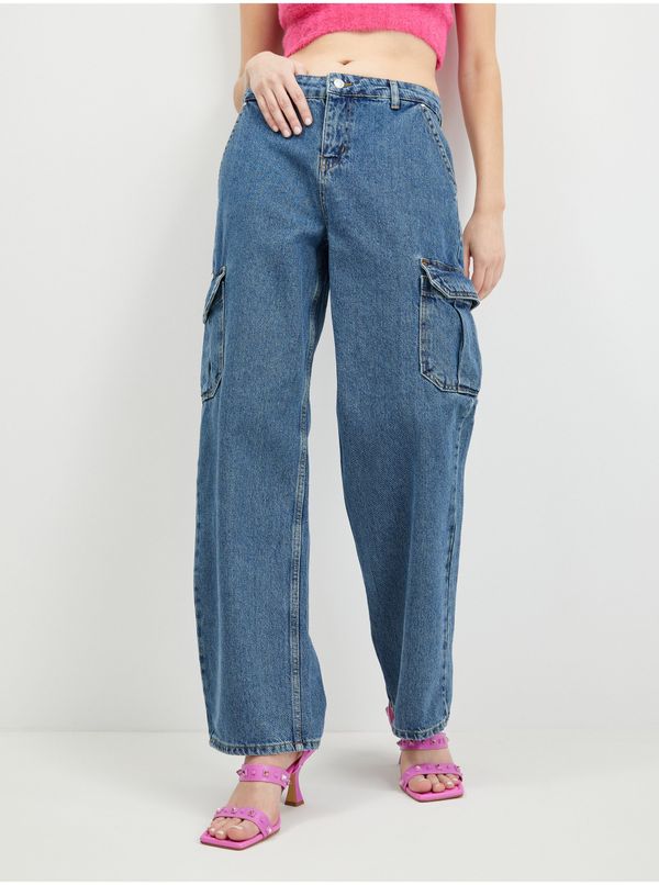 Noisy May Dark Blue Wide Jeans Noisy May Alexa - Women