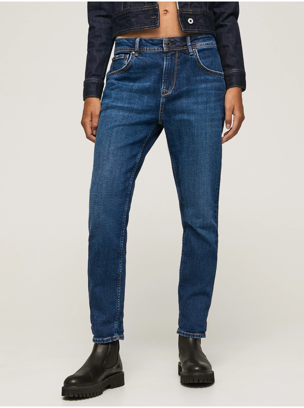 Pepe Jeans Dark blue women's straight fit jeans Pepe Jeans Violet - Women