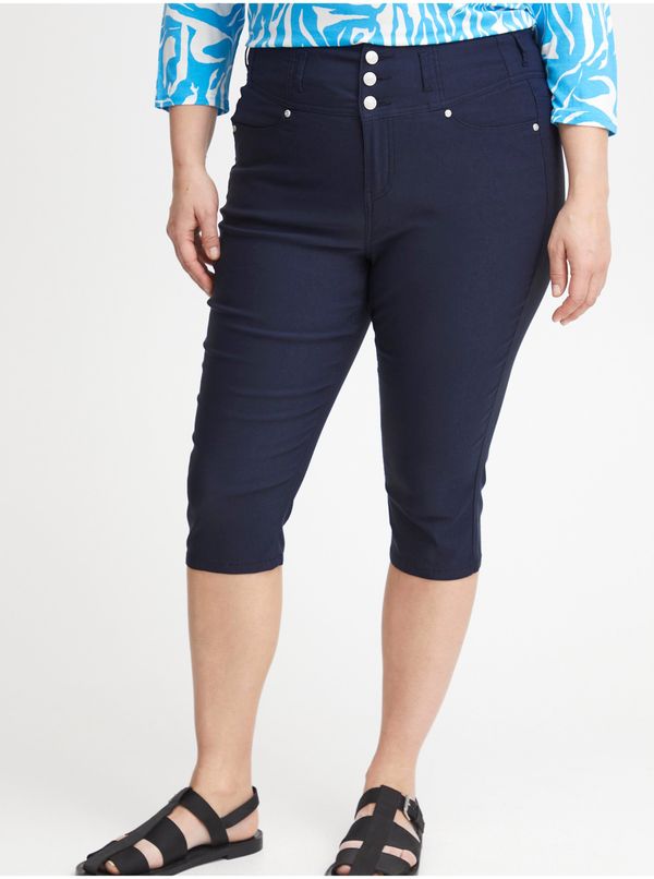 Fransa Dark blue women's three-quarter pants Fransa - Women's