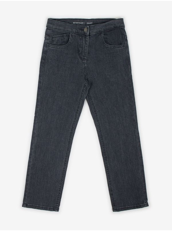 Tom Tailor Dark grey girls' straight fit jeans Tom Tailor - Girls