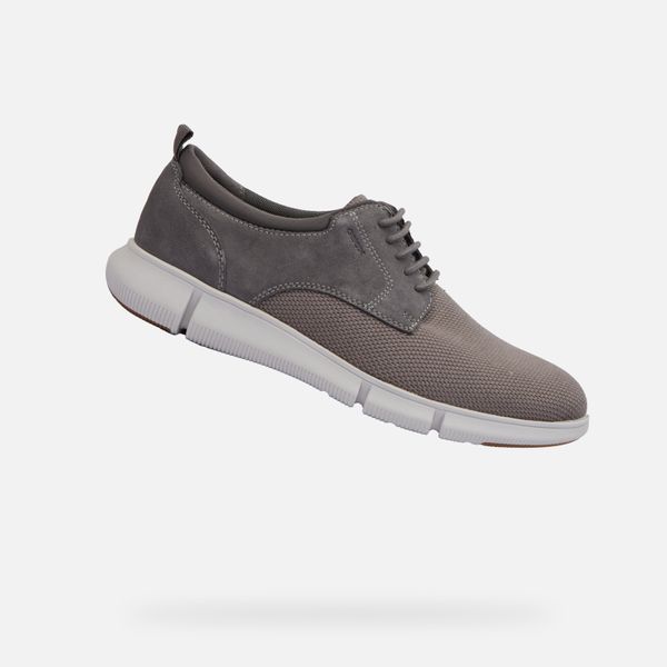 GEOX Dark grey men's formal shoes Geox Adacter F - Men's