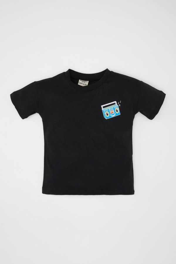 DEFACTO DEFACTO Baby Boy Back Printed Short Sleeve T-Shirt