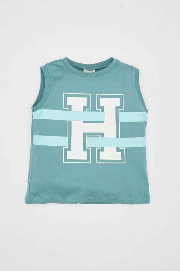 DEFACTO DEFACTO Baby Boy Crew Neck Printed Undershirt