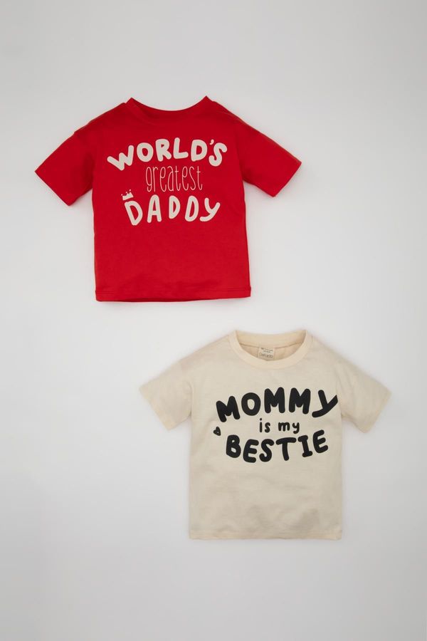 DEFACTO DEFACTO Baby Boy Printed 2-Piece Short Sleeve T-shirt
