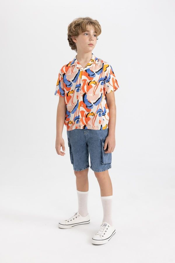 DEFACTO DEFACTO Boy&#39;s Cargo Pocket Jean Shorts
