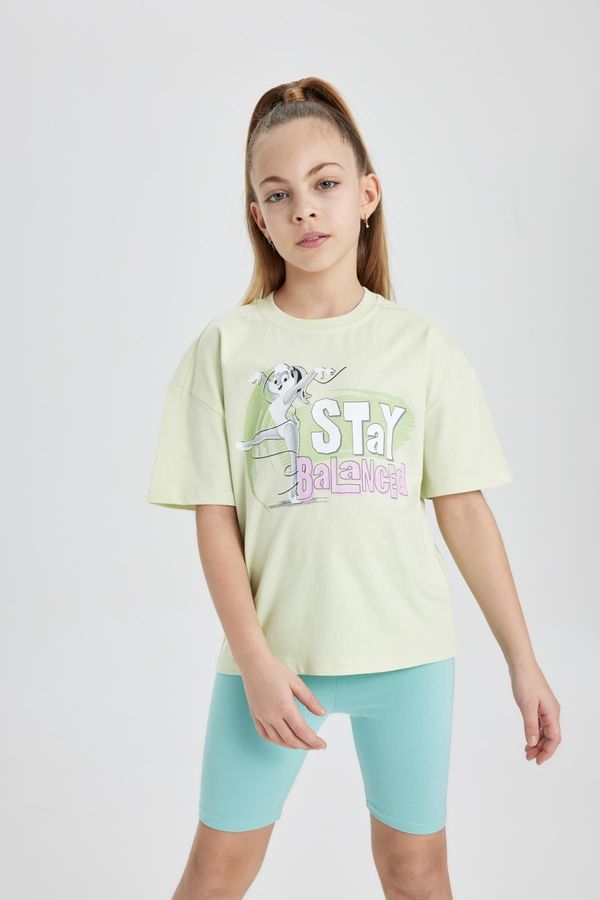 DEFACTO DEFACTO Girls Looney Tunes Relax Fit Crew Neck Short Sleeve T-Shirt