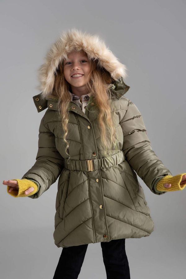 DEFACTO DEFACTO Hooded Faux Fur Lined Coat/Parka