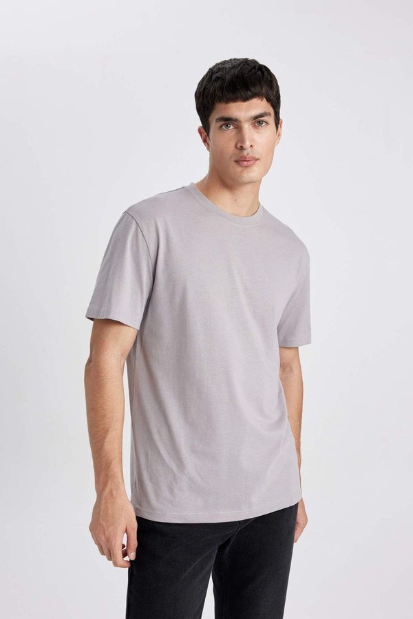 DEFACTO DEFACTO New Regular Fit Crew Neck Short Sleeve 100% Cotton Basic T-Shirt