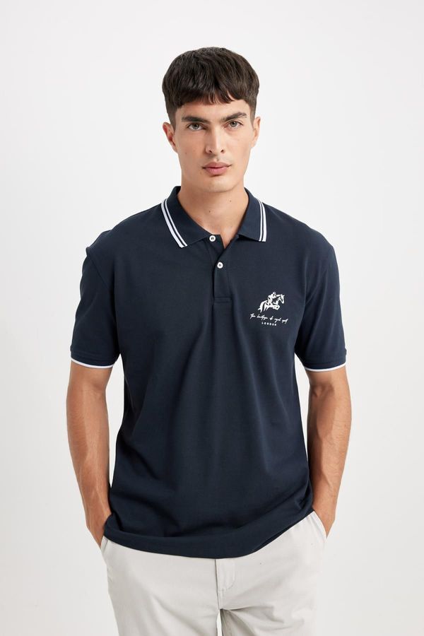 DEFACTO DEFACTO New Regular Fit Short Sleeve Pique Polo Basic T-Shirt