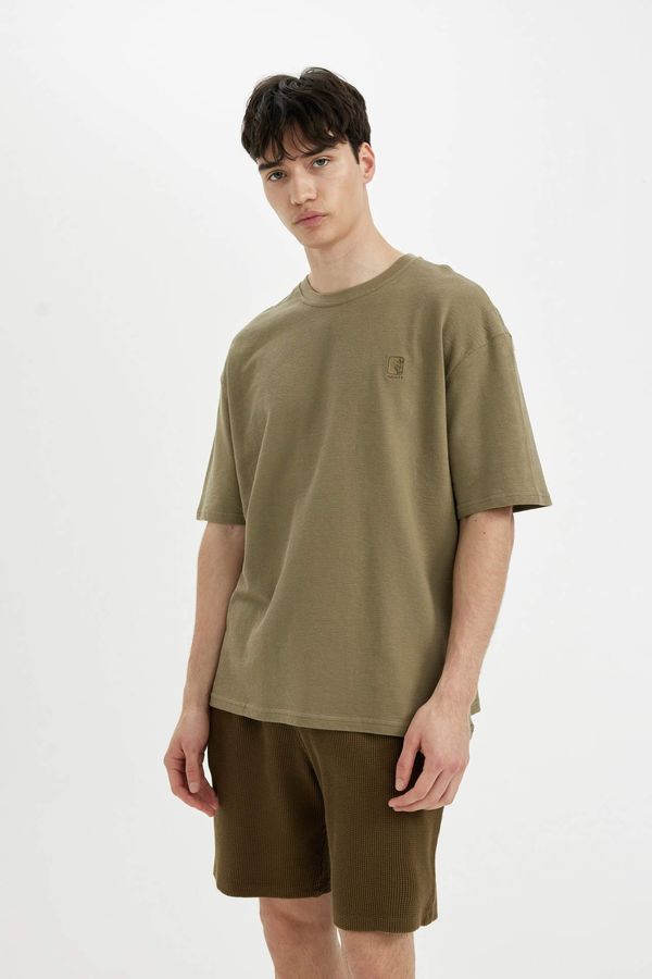 DEFACTO DEFACTO Oversize Fit Crew Neck Printed T-Shirt