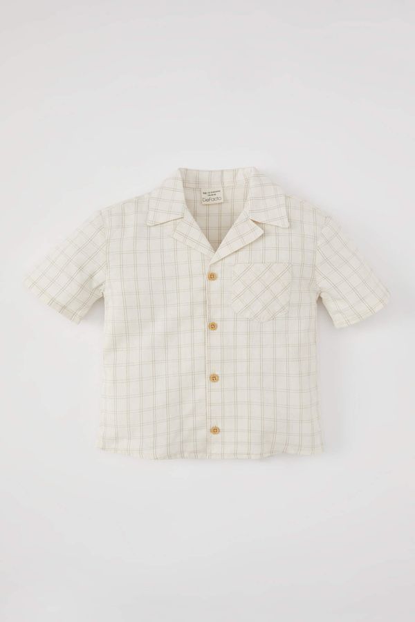 DEFACTO DEFACTO Regular Fit Plaid Short Sleeve Shirt