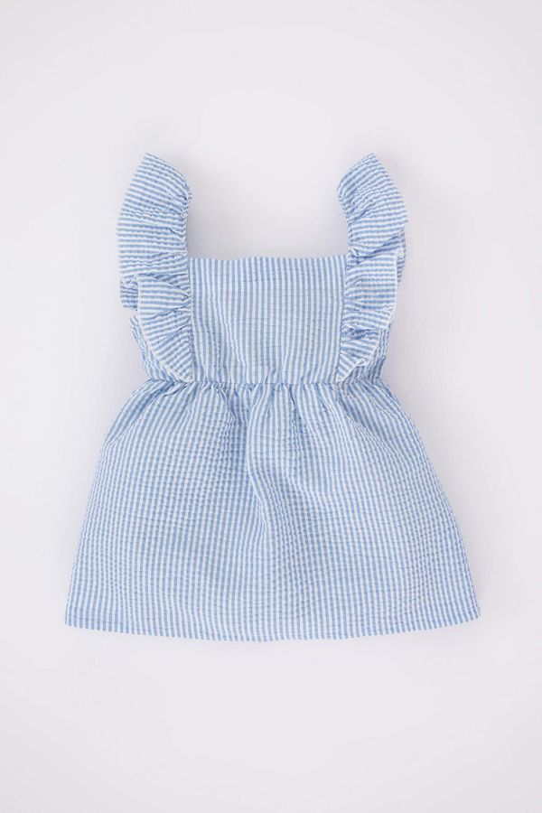 DEFACTO DEFACTO Regular Fit Striped Sleeveless Woven Dress