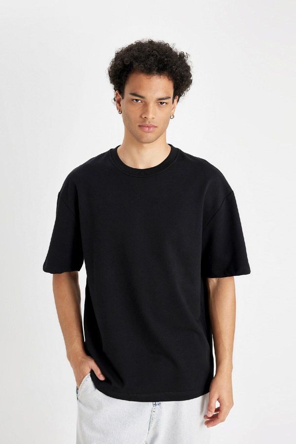 DEFACTO DEFACTO Relax Fit Crew Neck Short Sleeve T-Shirt