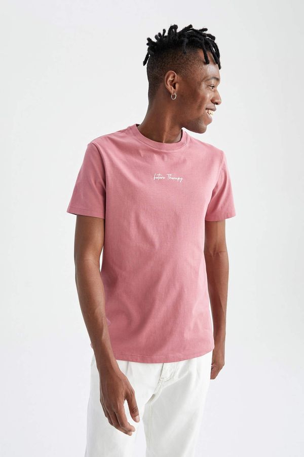 DEFACTO DEFACTO Slim Fit majica sa sloganom kratkih rukava