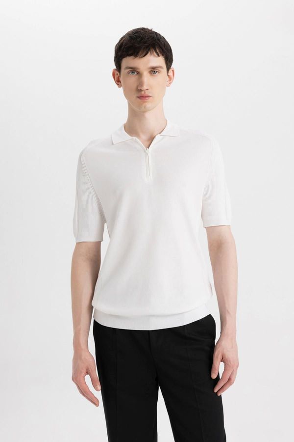 DEFACTO DEFACTO Slim Fit Short Sleeve Knitwear Polo T-Shirt
