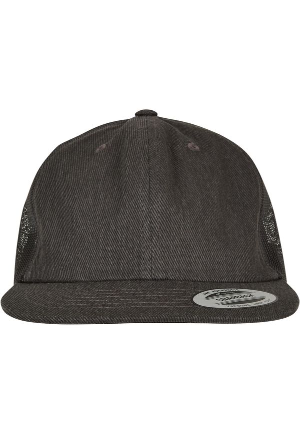 Flexfit Denim Trucker black raw