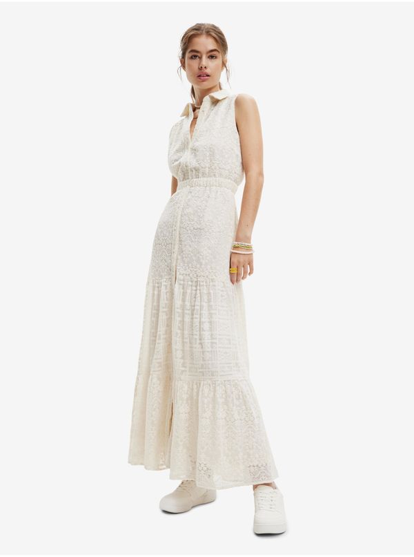 DESIGUAL Desigual Moon Cream Shirt Maxi-Dresses - Women
