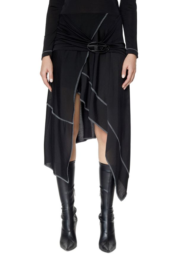 Diesel Diesel Skirt - O-FLOUNCE SKIRT black