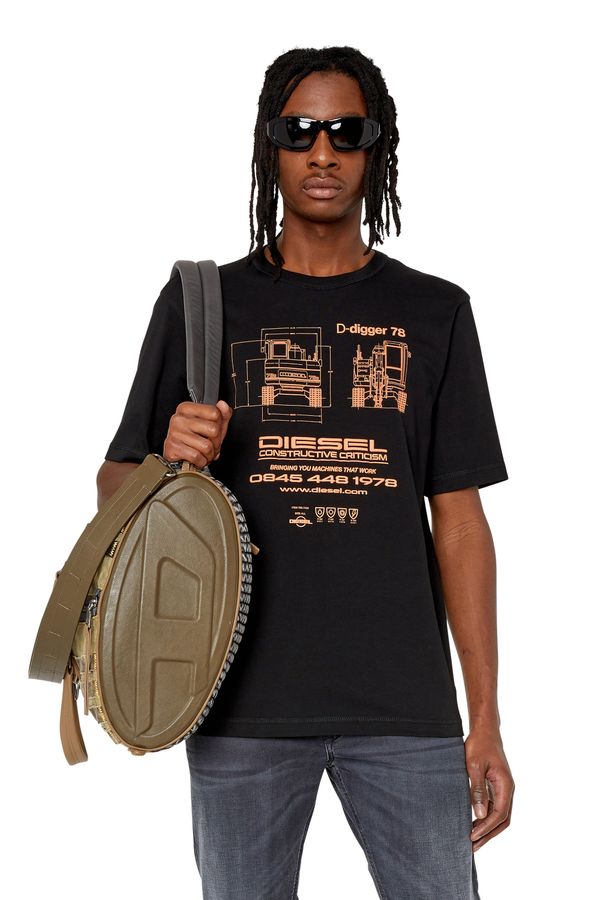 Diesel Diesel T-shirt - T-JUST-SLITS-G1 T-SHIRT black