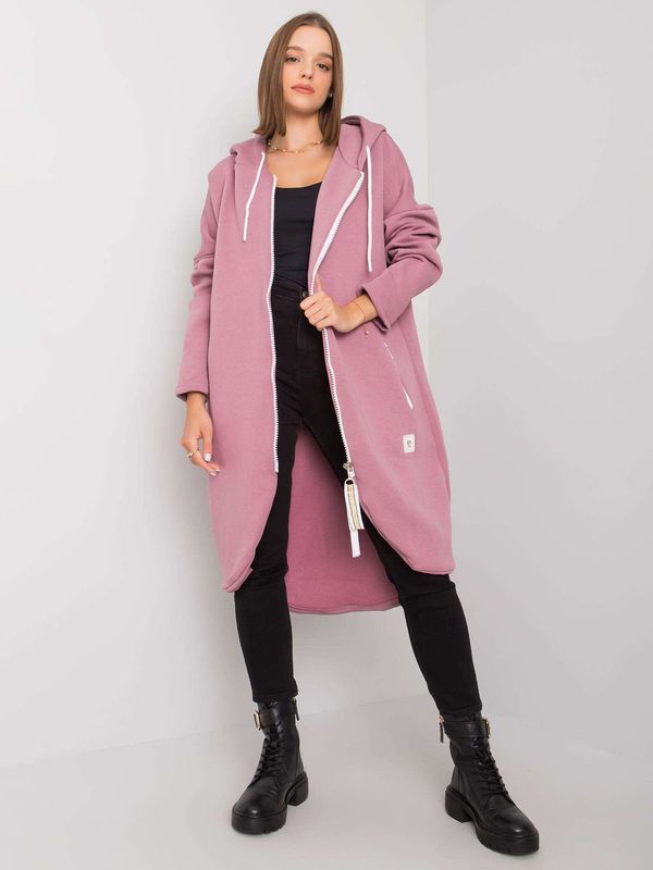 Fashionhunters Dirty pink long sweatshirt