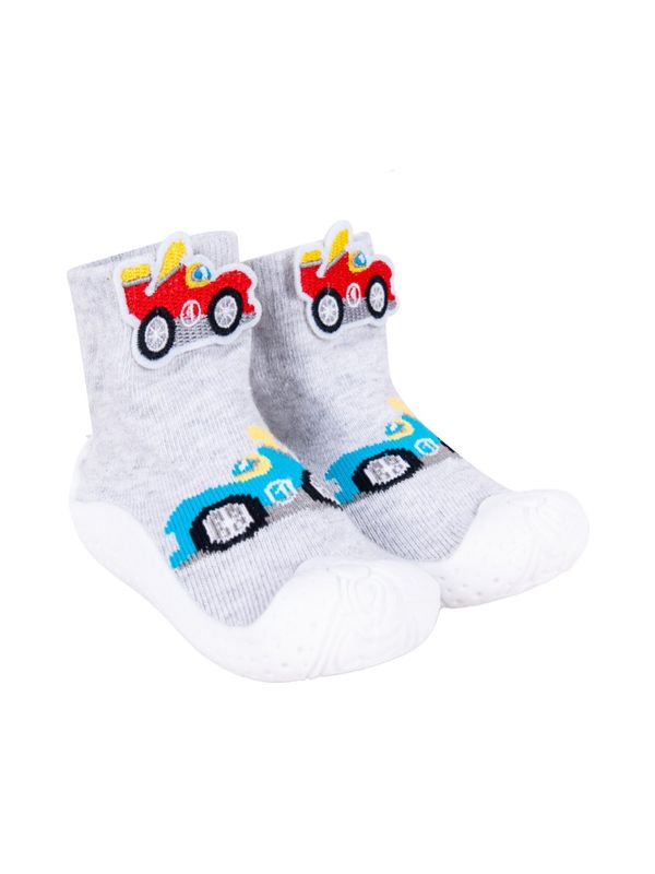 Yoclub Dječje čarape Yoclub YC_BabyB_Anti-S-S-W-Rubber-S_OBO-0140C-AA0B_Grey
