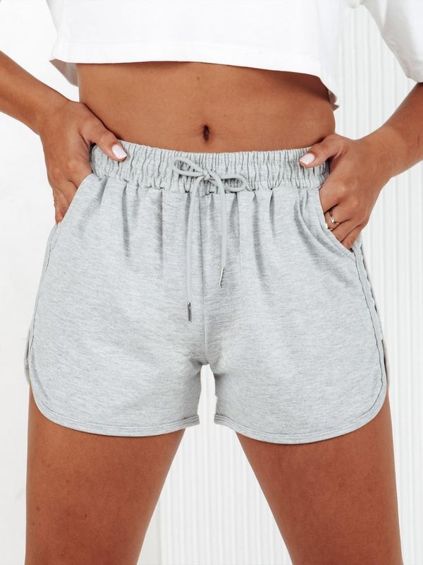 DStreet Dresowe spodenki damskie GO SPORT jasnoszare Dstreet