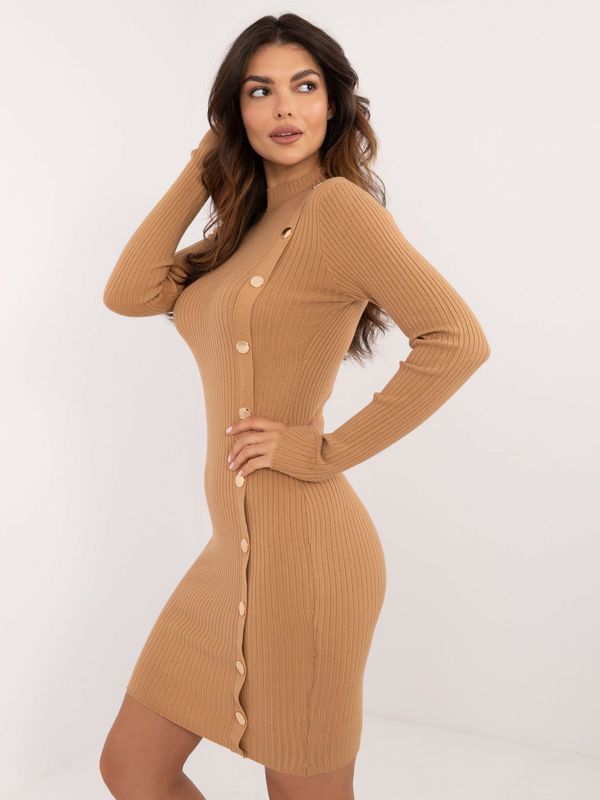 Wool Fashion Italia Dress-AT-SK-2345-2.34-camel