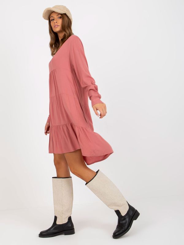 Sublevel Dress-D73761M30361A-dark pink