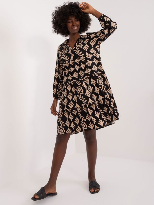 Sublevel Dress-D73771Z30425A-black-beige