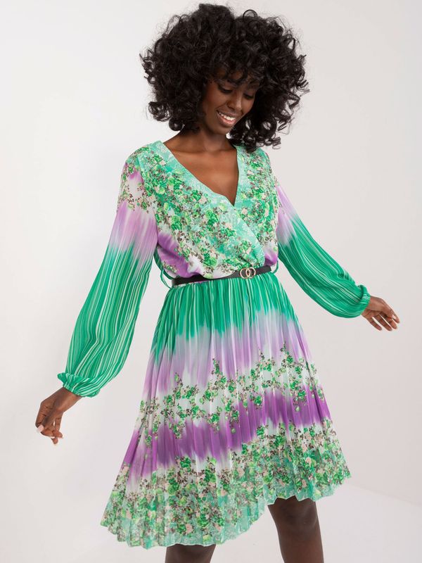 Italy Moda Dress-DHJ-SK-10201-1.85-Green