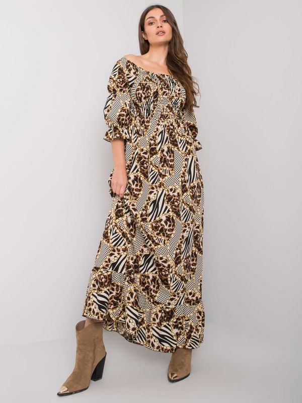 Italy Moda Dress-DHJ-SK-13965.71P-black-beige