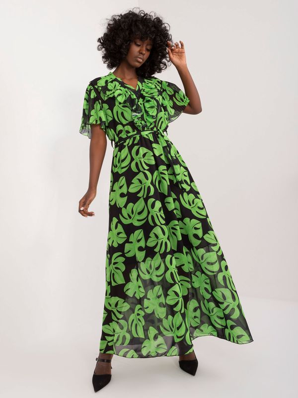 Italy Moda Dress-DHJ-SK-15986.67-black-green