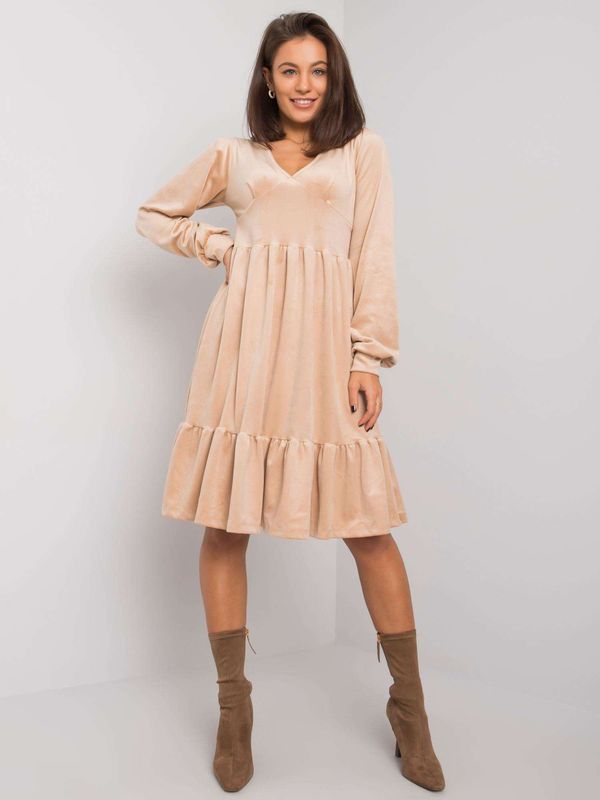 FANCY Dress-FA-SK-7530.84P-beige
