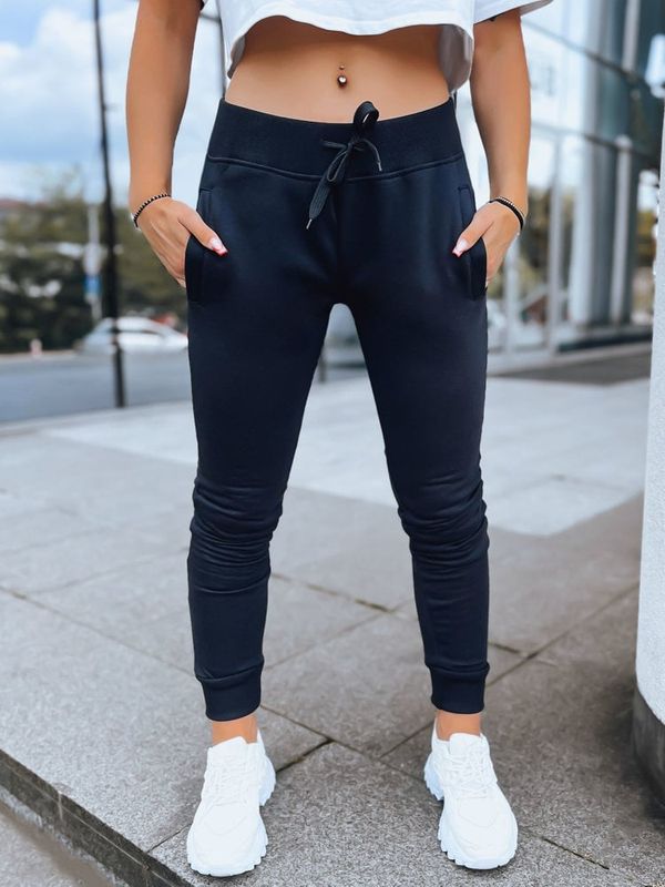 DStreet DStreet Spodnie damskie dresowe FITS granatowe
