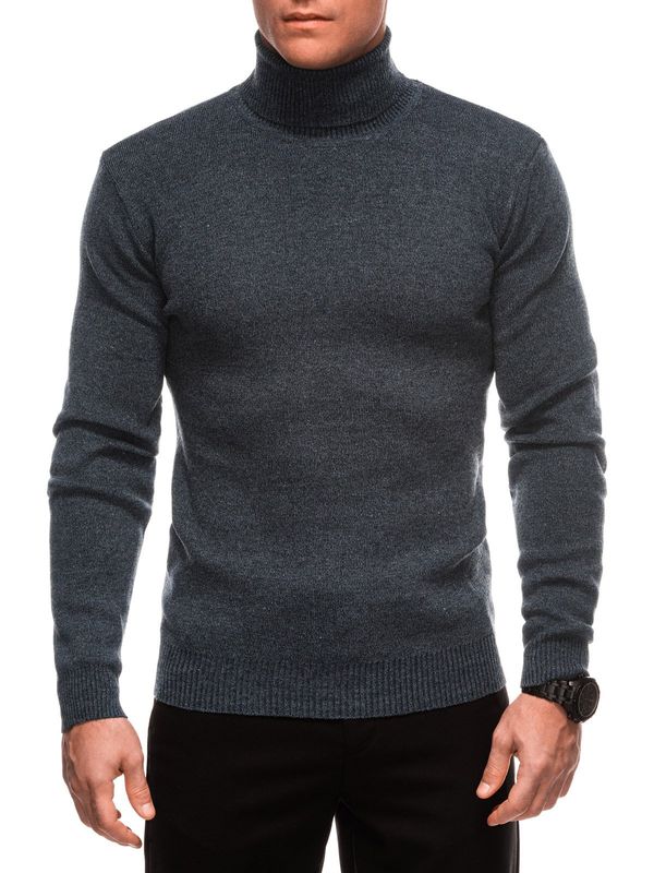 Edoti Edoti Men's Norwegian winter sweater with Christmas patterns - black