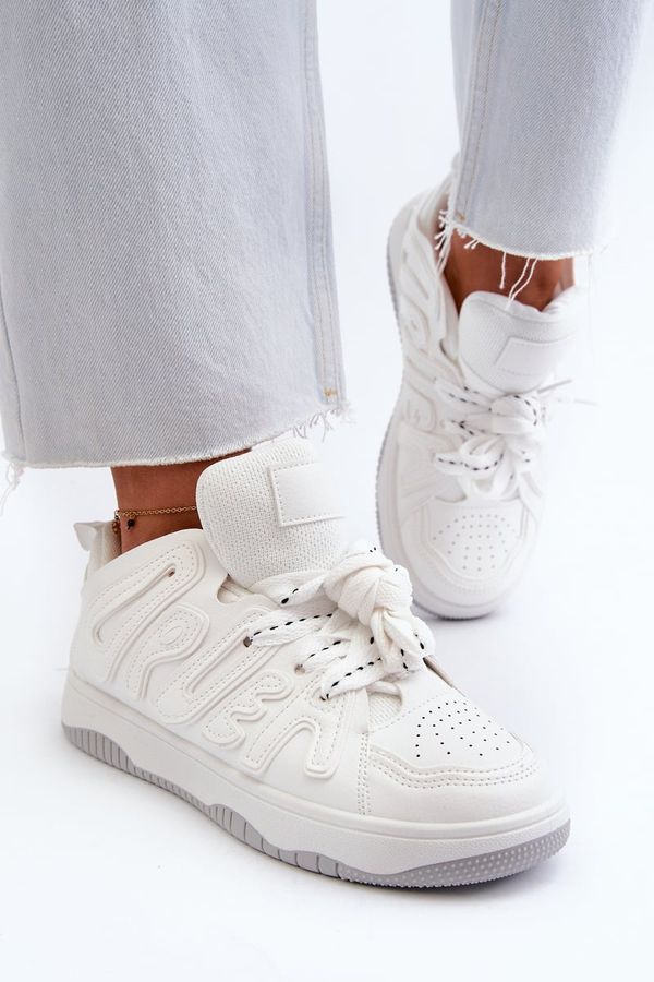 FD1 FD1 Women's White Faux Leather Sneakers Berilla